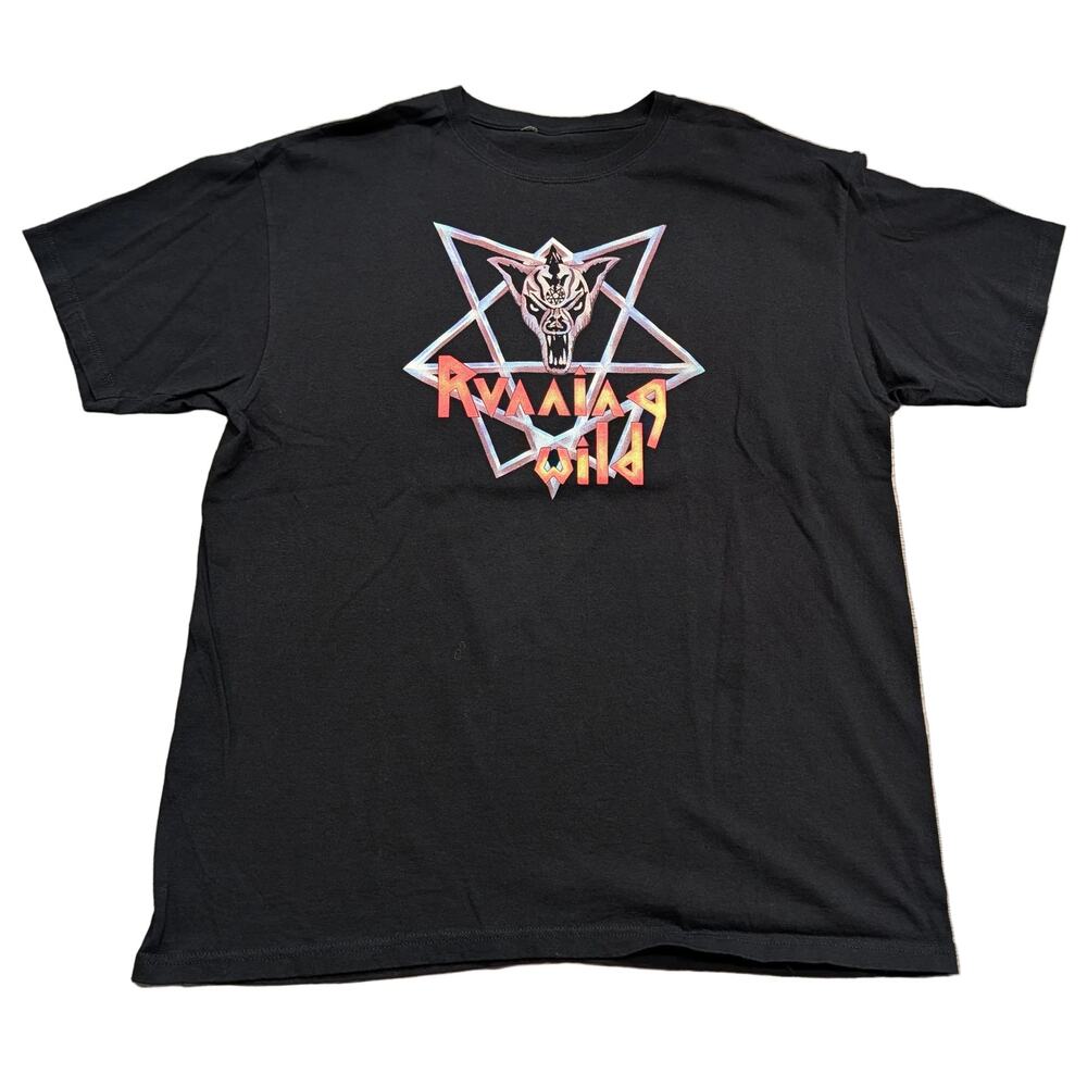 Mid 2000s Running Wild Victim of States Power Metal Band T shirt